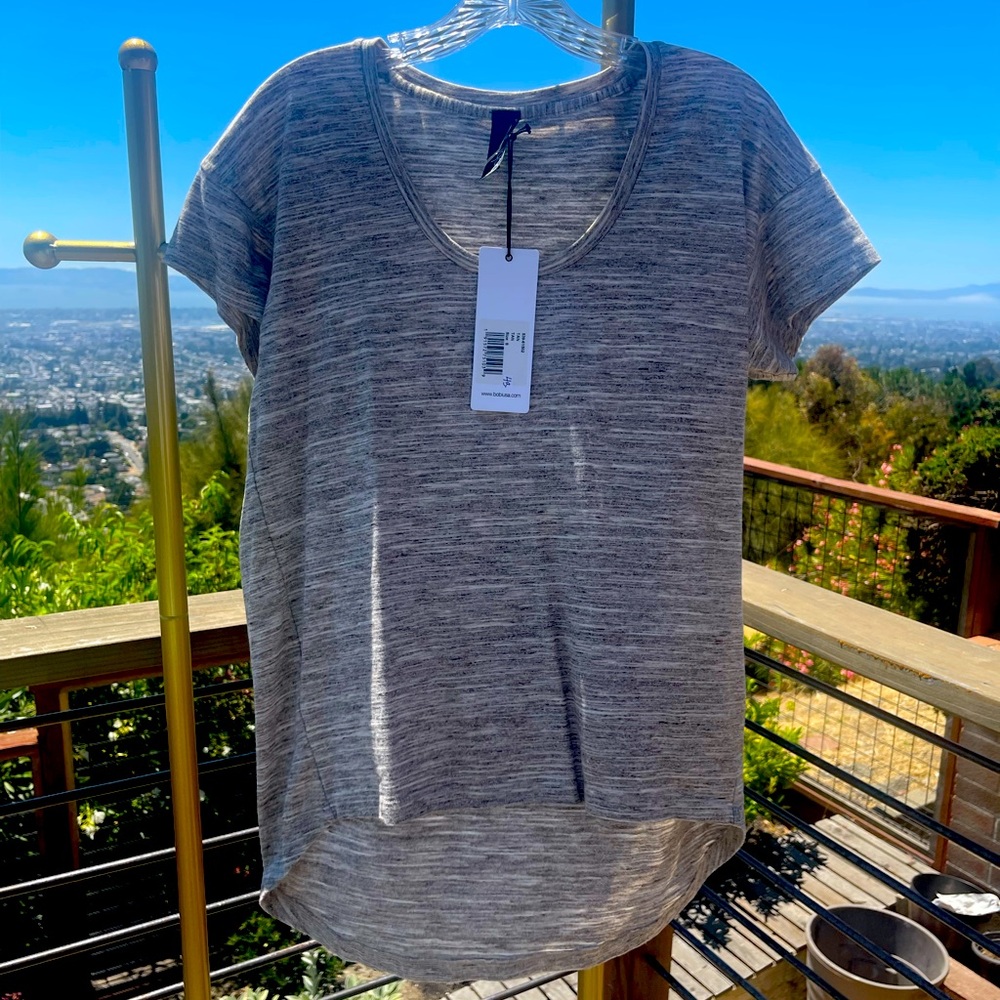 Bobi Los Angeles t-shirt, tan color, short sleeves